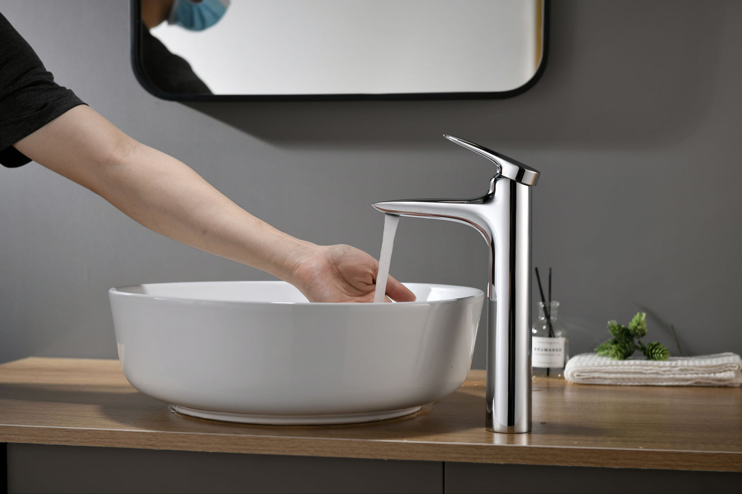 Mitigeur monocommande Lavabo Haut WasserKraft coloris Chromé