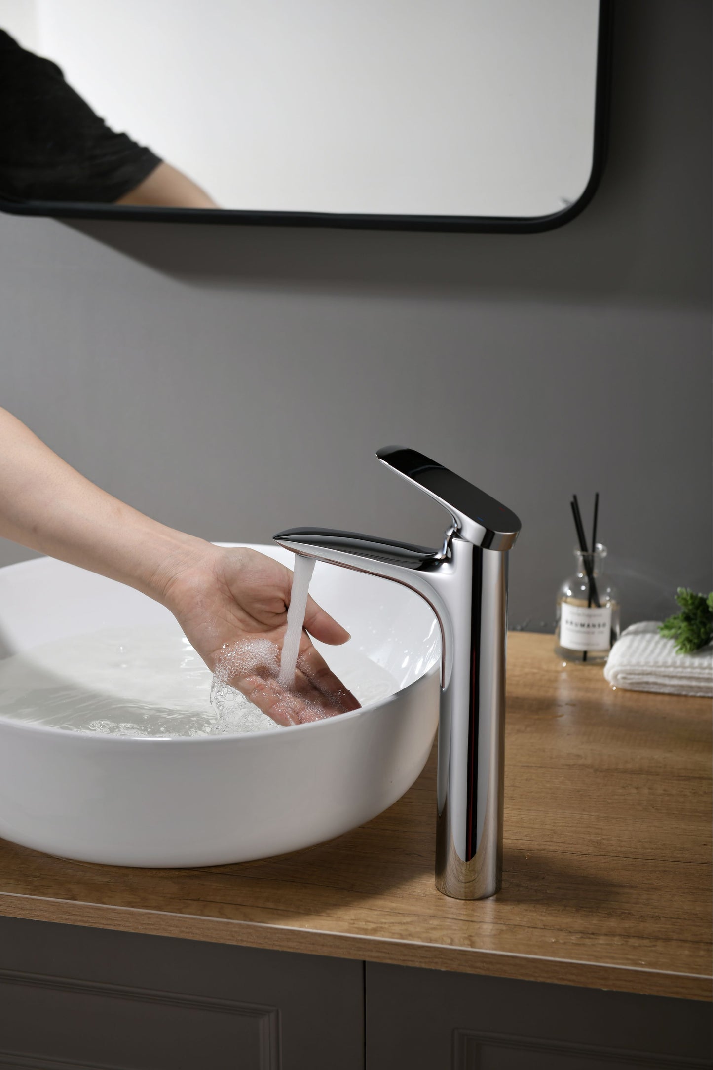 Mitigeur monocommande Lavabo Haut WasserKraft coloris Chromé