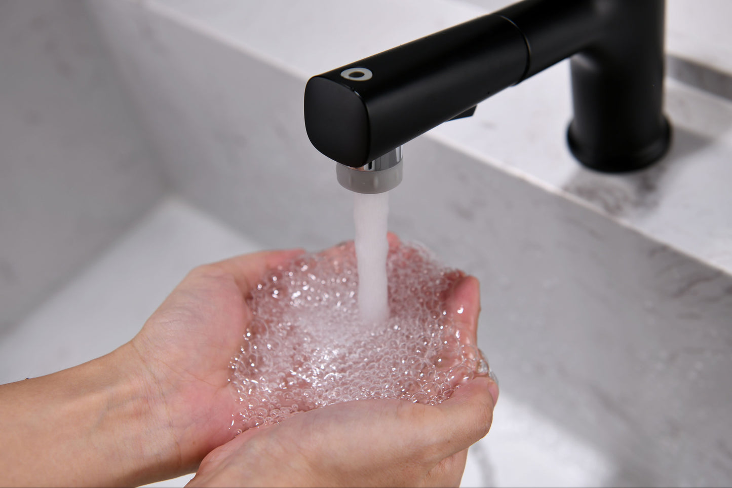 Mitigeur monocommande Lavabo WasserKraft coloris Noir