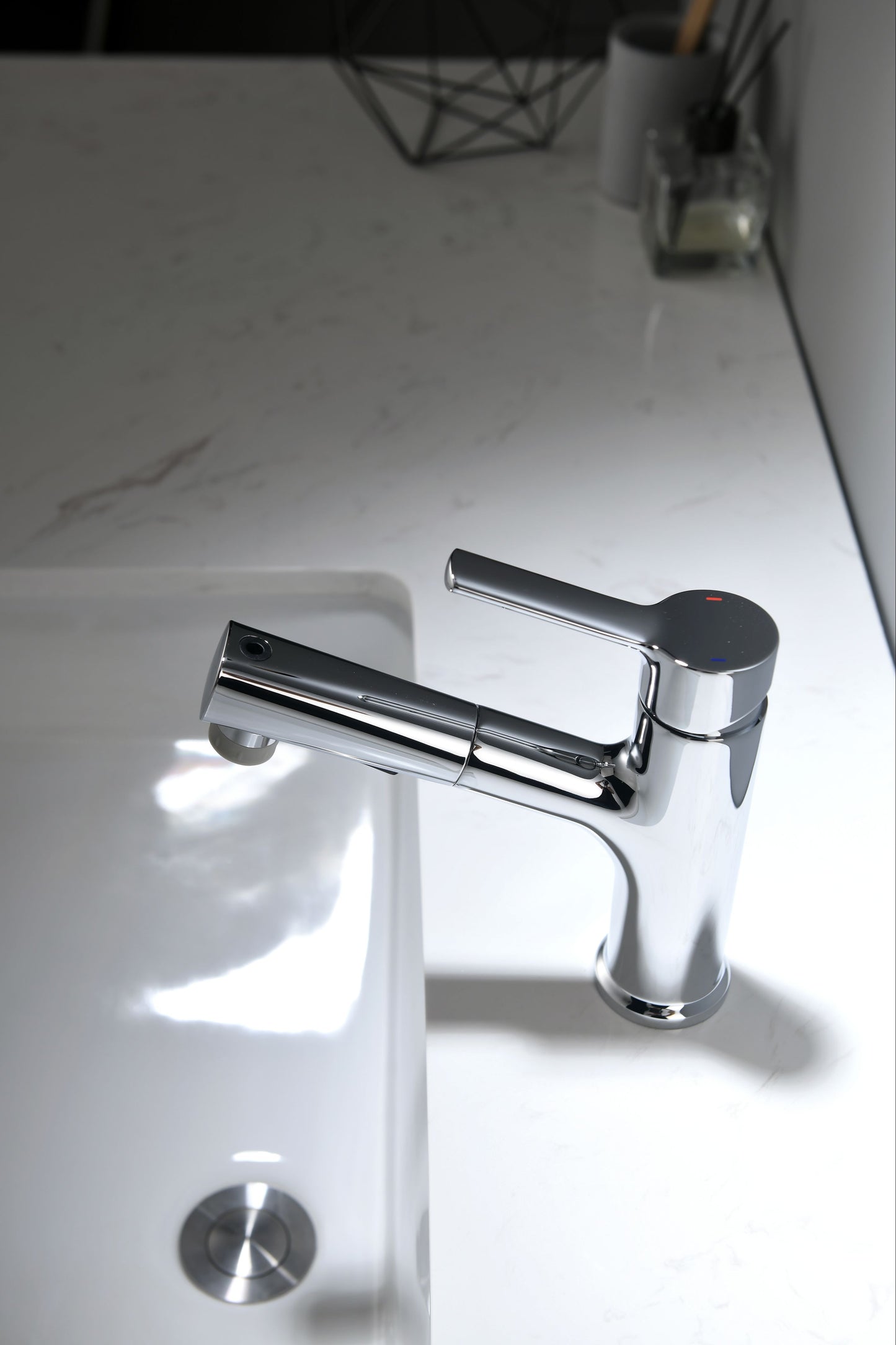 Mitigeur monocommande Lavabo WasserKraft coloris Chromé