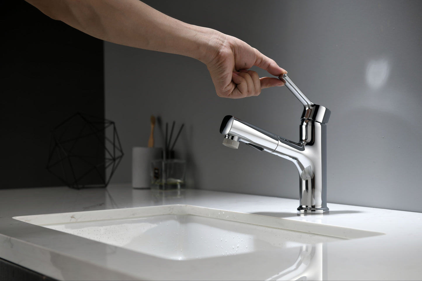 Mitigeur monocommande Lavabo WasserKraft coloris Chromé