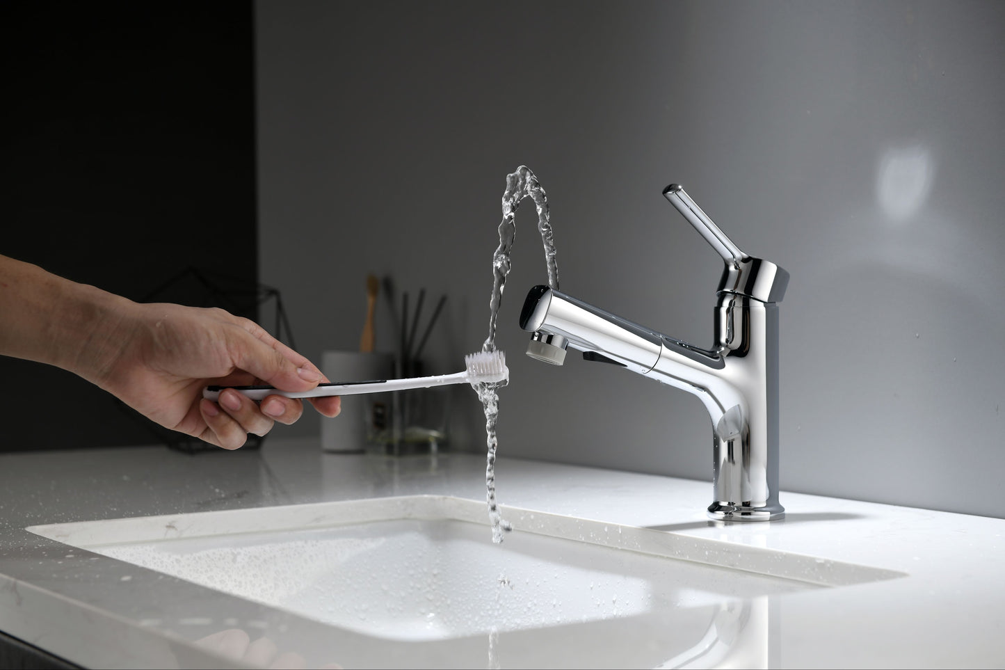 Mitigeur monocommande Lavabo WasserKraft coloris Chromé