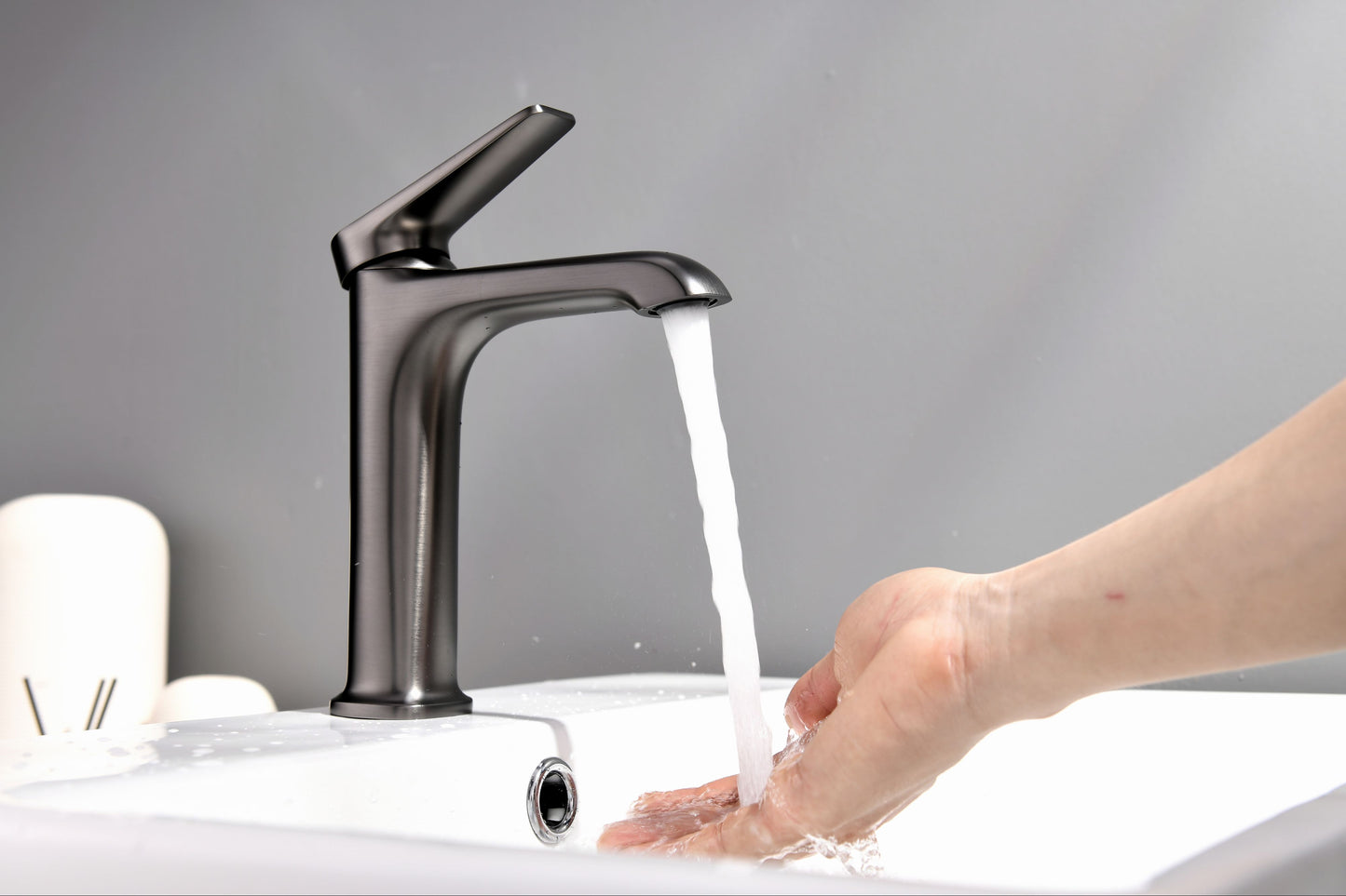 Mitigeur monocommande Lavabo WasserKraft coloris Anthracite