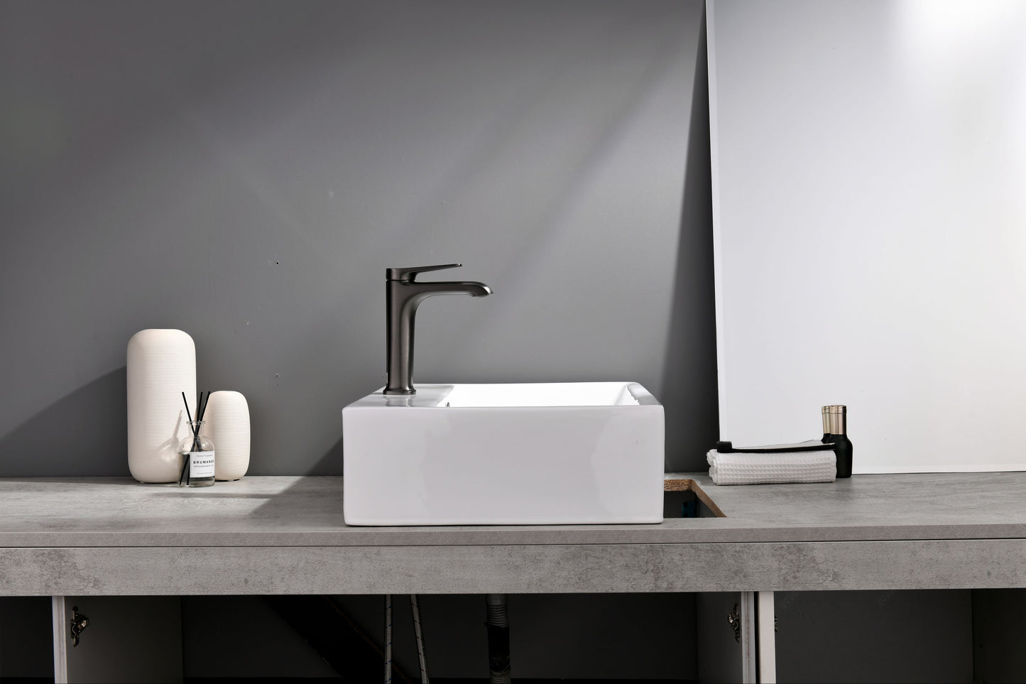 Mitigeur monocommande Lavabo WasserKraft coloris Anthracite