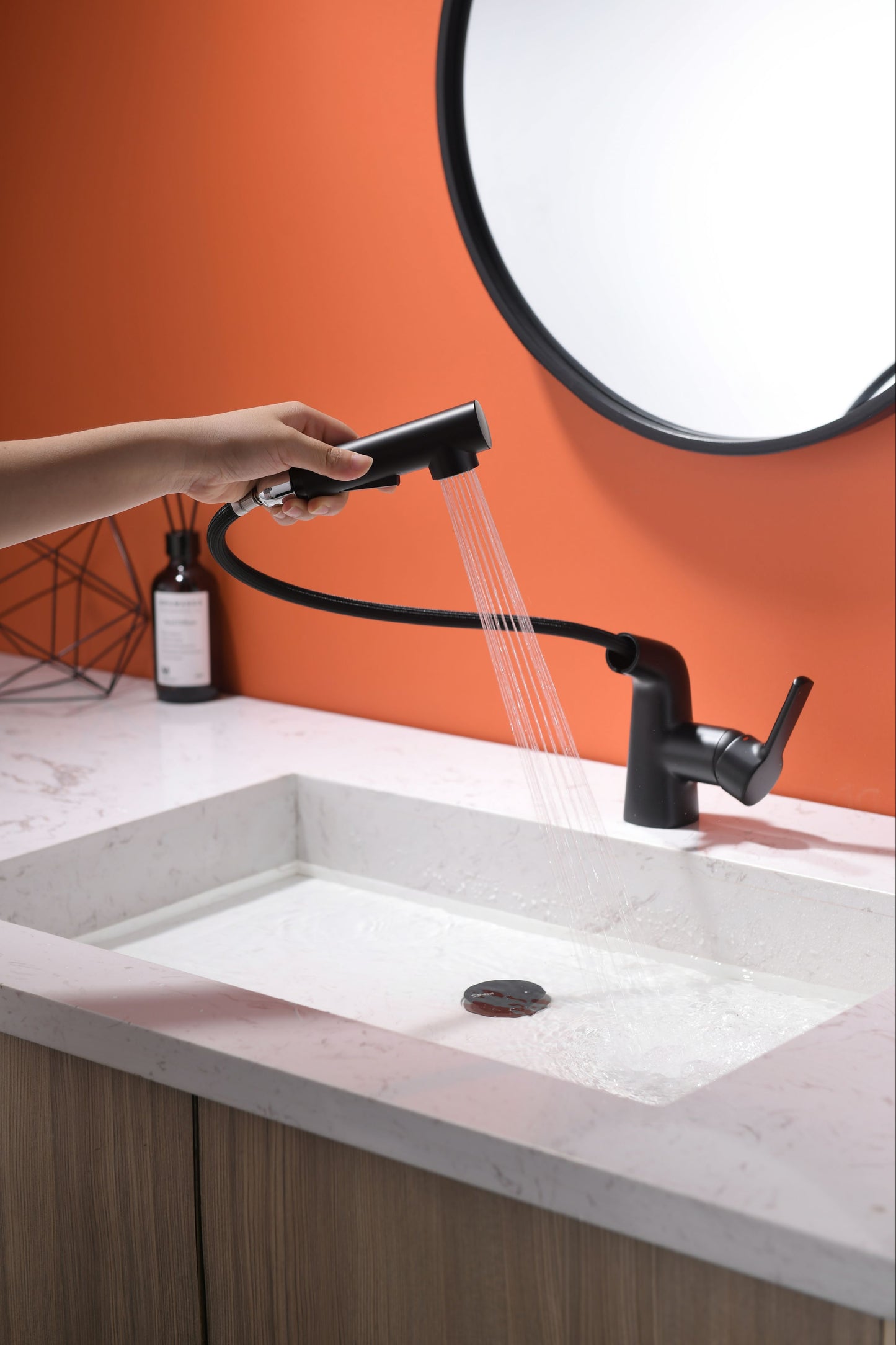 Mitigeur monocommande Lavabo WasserKraft coloris Noir