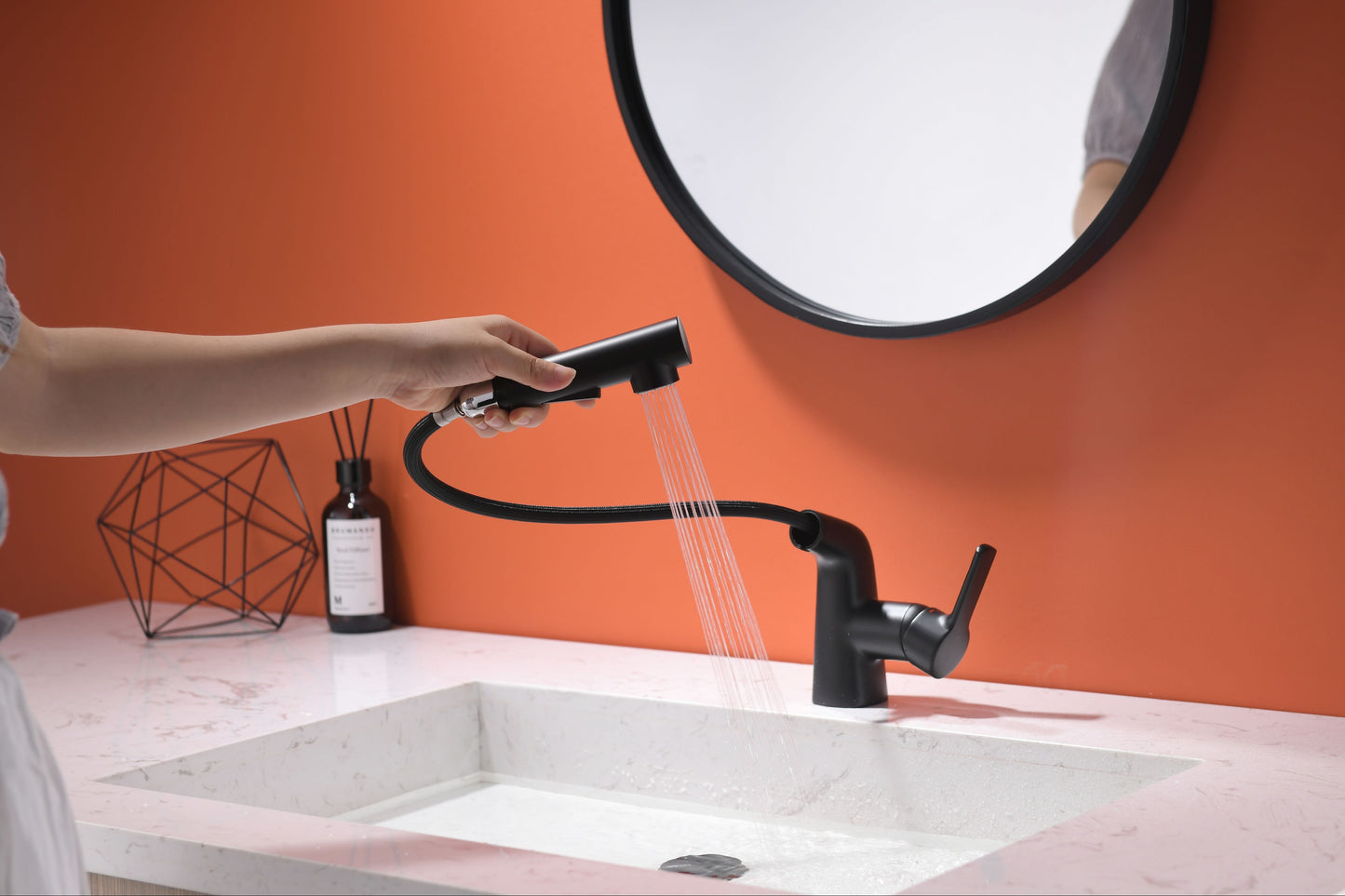 Mitigeur monocommande Lavabo WasserKraft coloris Noir