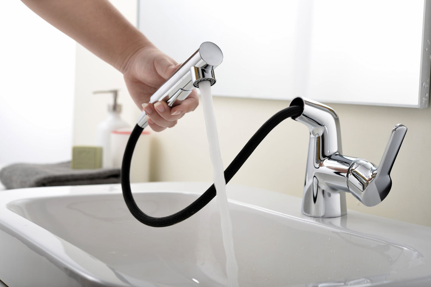 Mitigeur monocommande Lavabo WasserKraft coloris Chromé