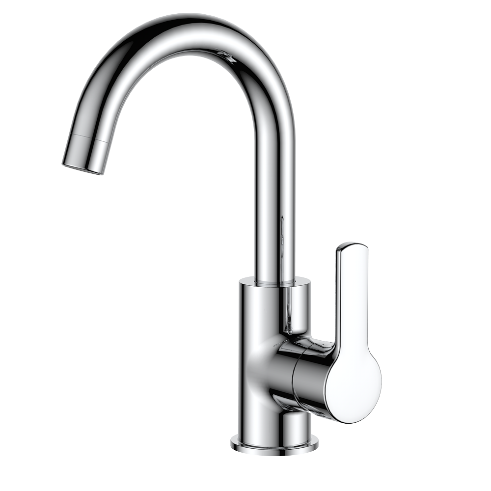 Mitigeur monocommande bec Haut Lavabo WasserKraft coloris Chromé