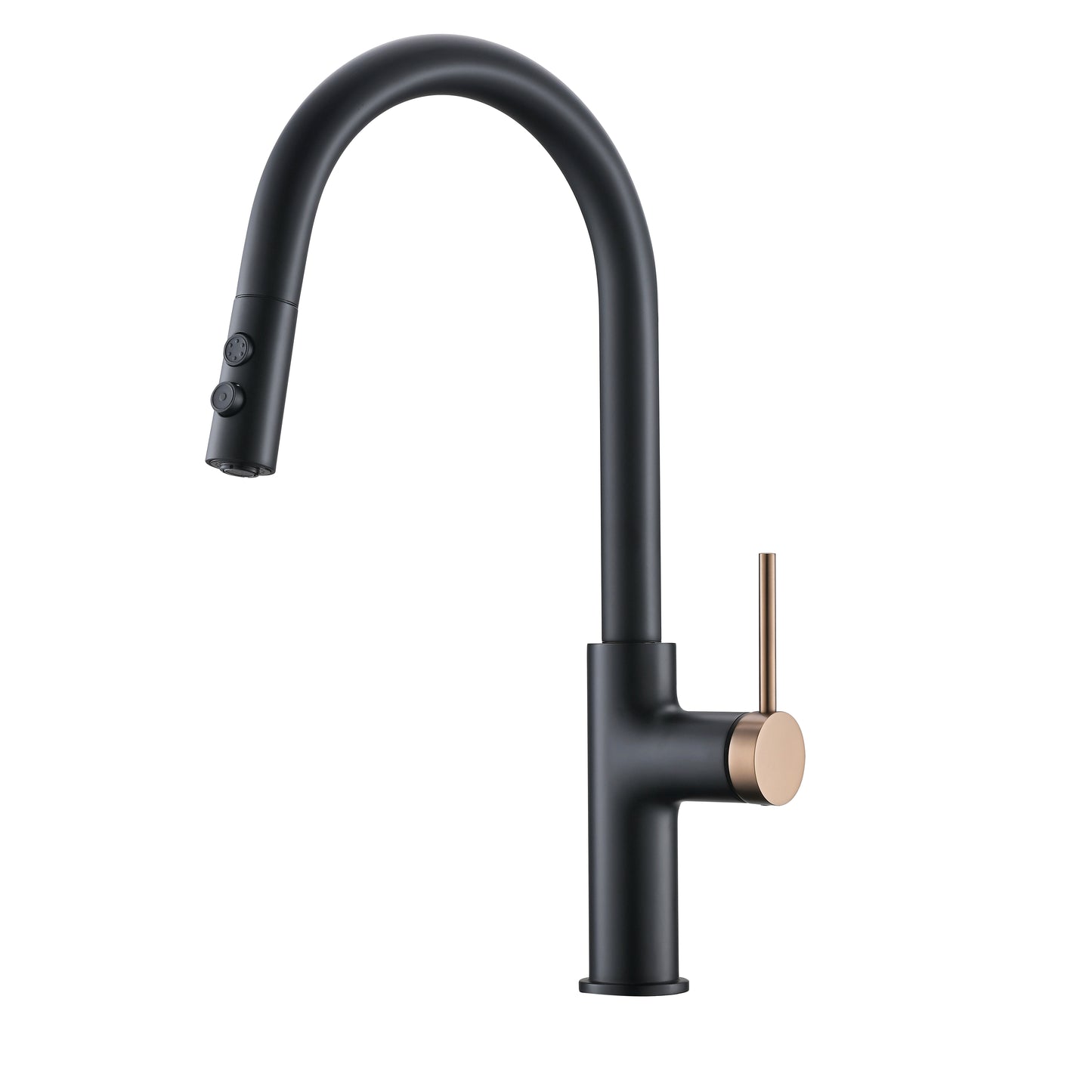 Mitigeur à levier unique extractible pour cuisine (Matte-Black)