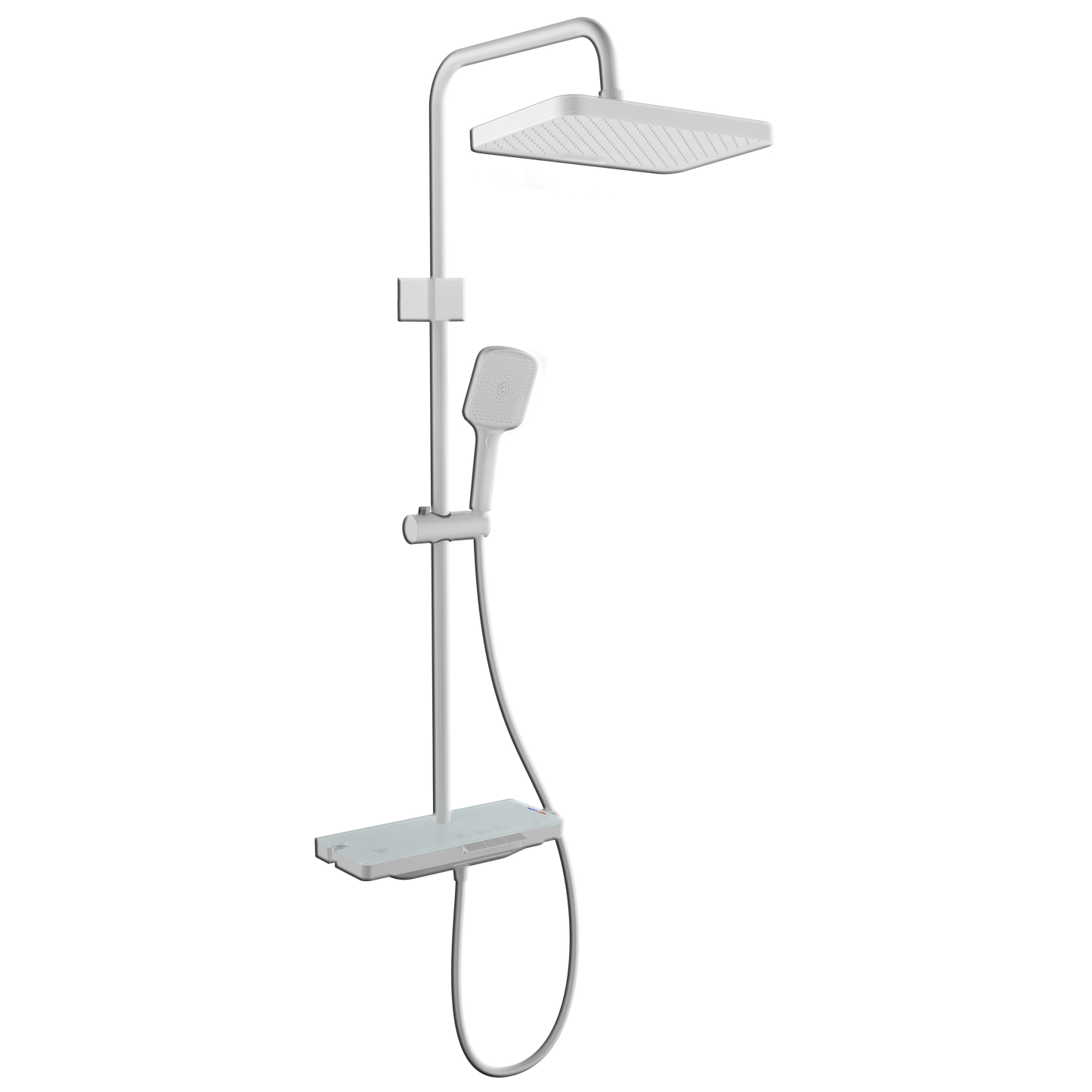 Colonne de douche WasserKraft à 3 fonctions Blanc