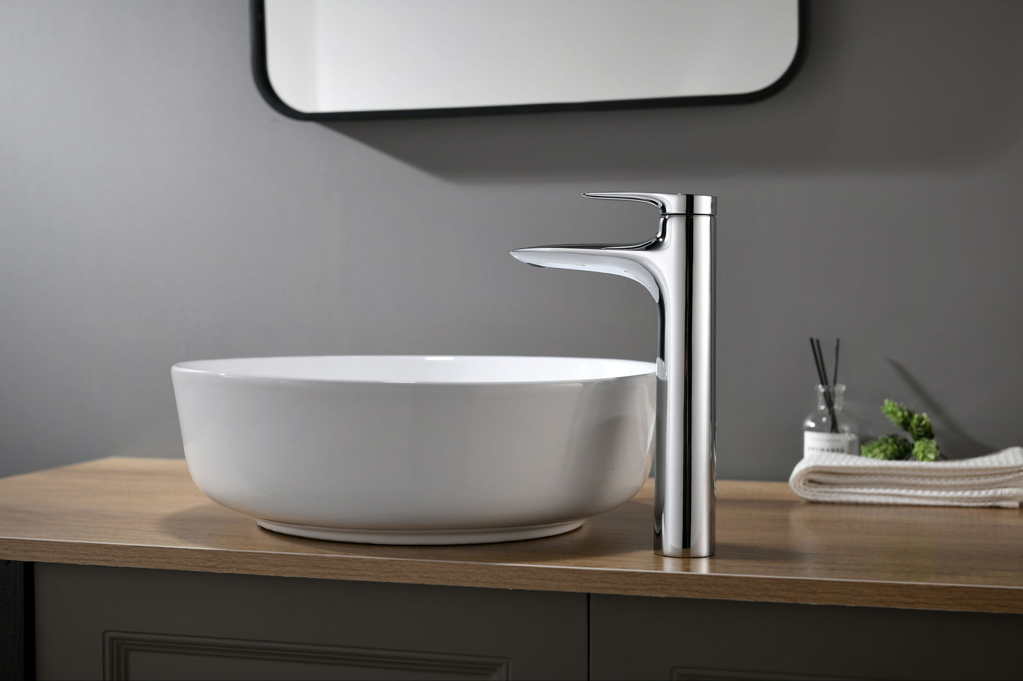 Mitigeur monocommande Lavabo Haut WasserKraft coloris Chromé