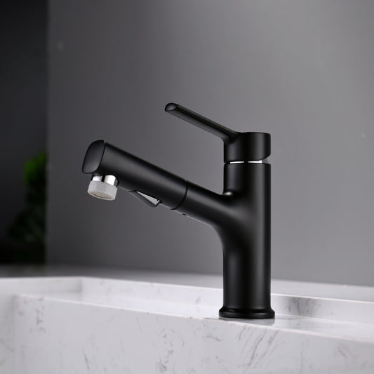 Mitigeur monocommande Lavabo WasserKraft coloris Noir
