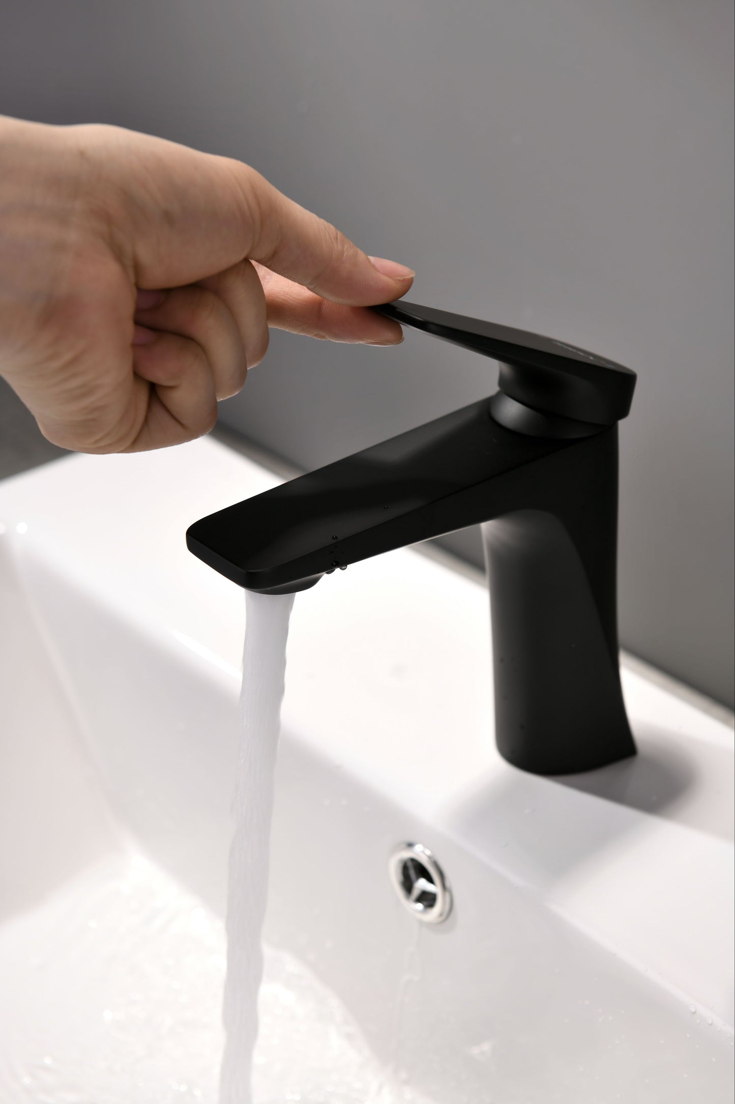 Mitigeur monocommande Lavabo WasserKraft coloris Noir
