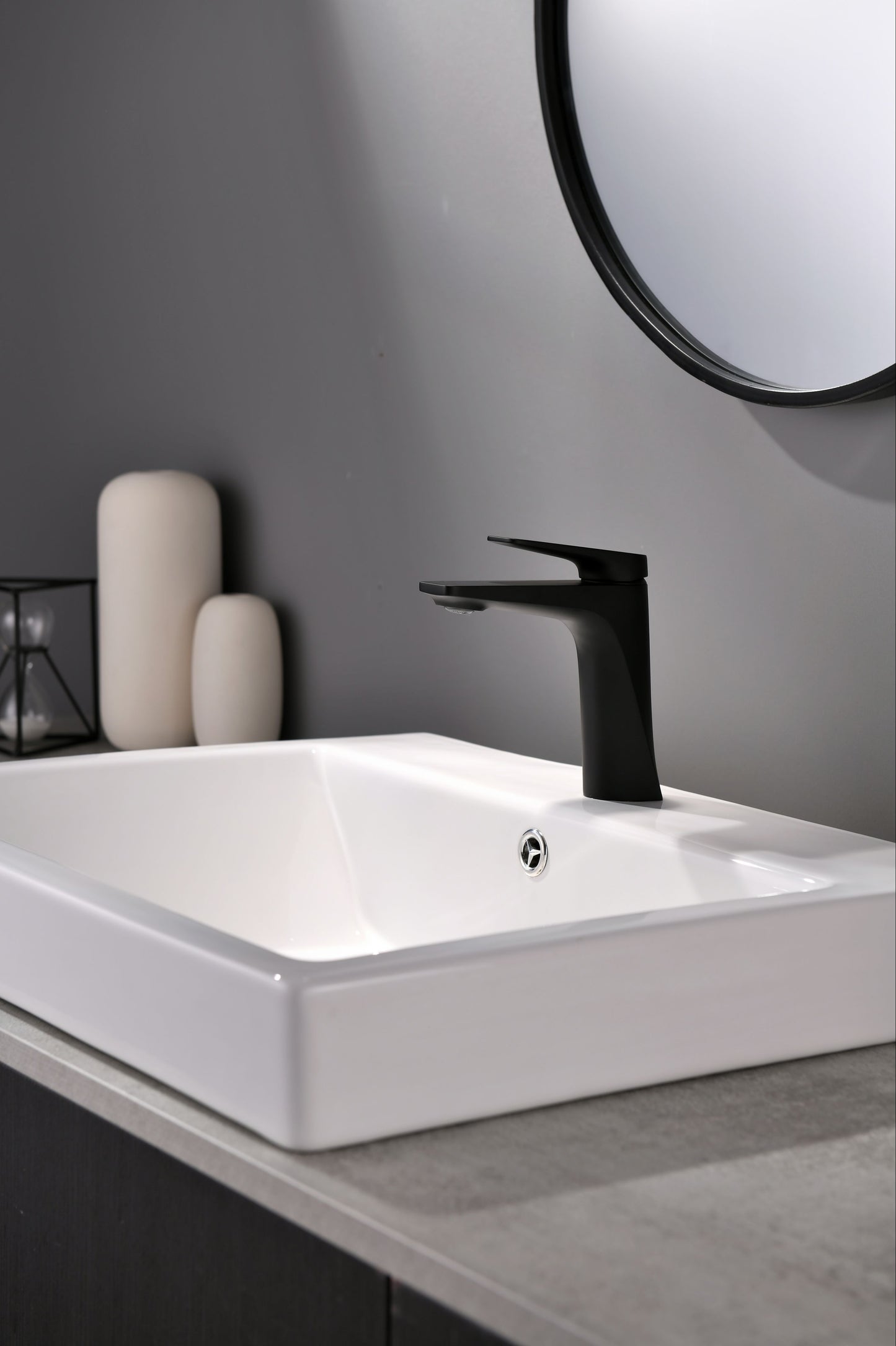 Mitigeur monocommande Lavabo WasserKraft coloris Noir