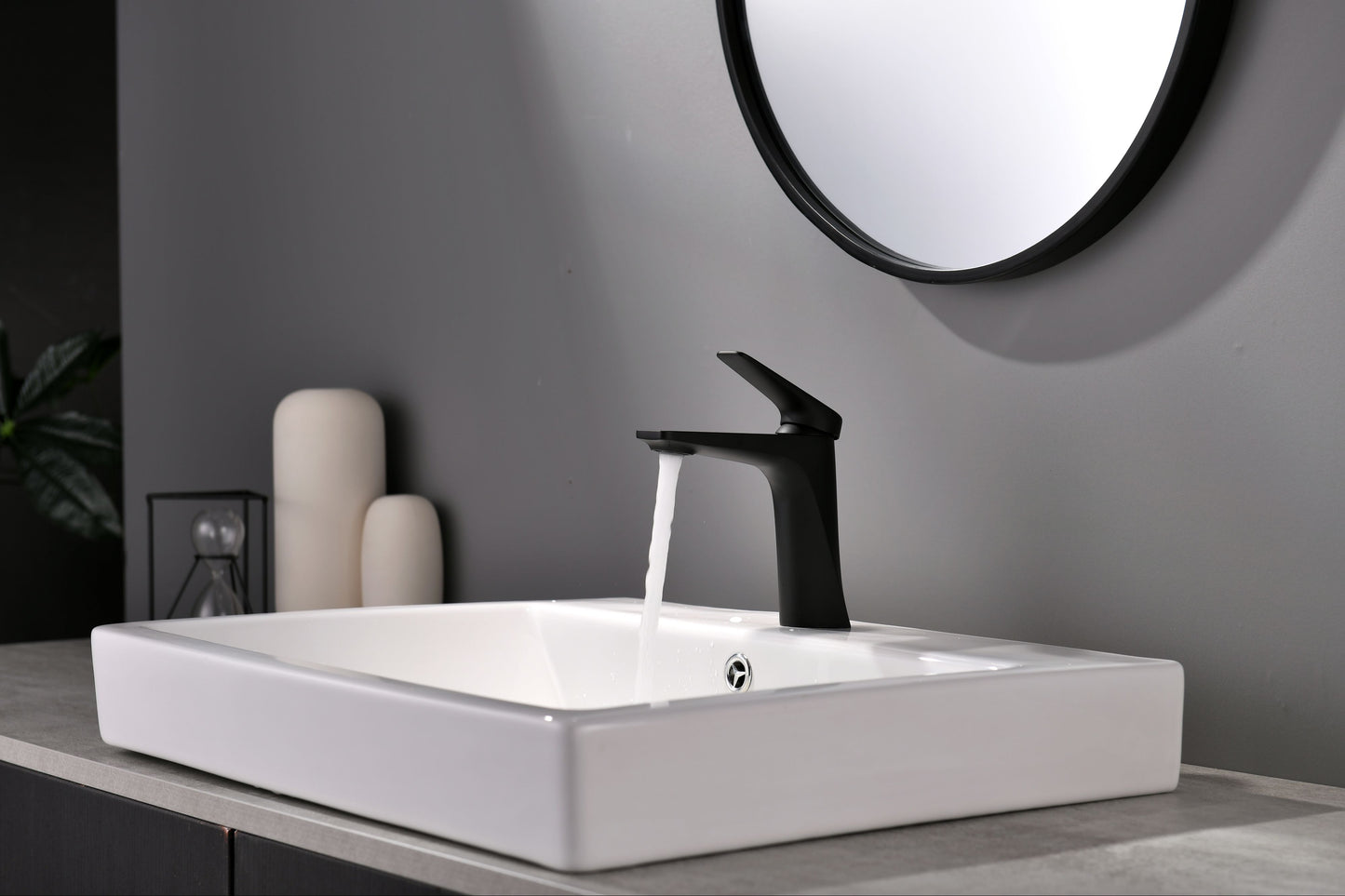 Mitigeur monocommande Lavabo WasserKraft coloris Noir