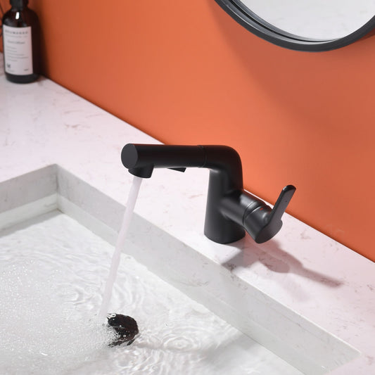 Mitigeur monocommande Lavabo WasserKraft coloris Noir