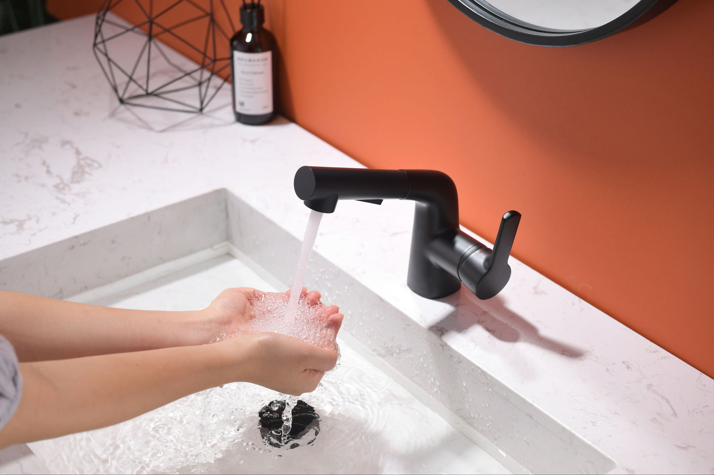 Mitigeur monocommande Lavabo WasserKraft coloris Noir