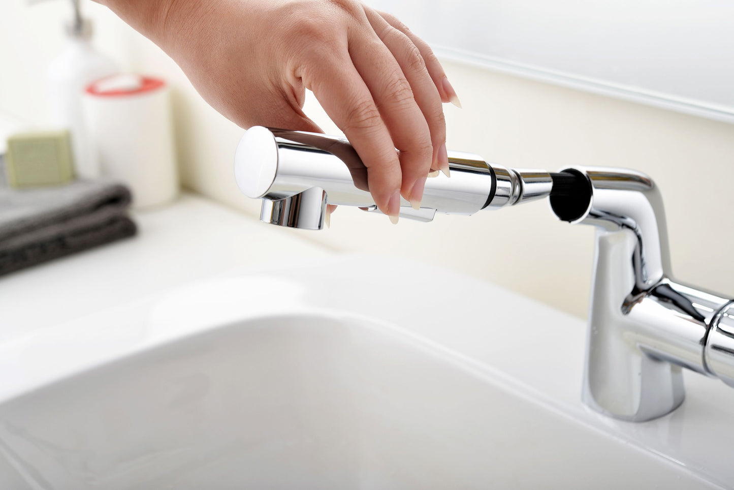 Mitigeur monocommande Lavabo WasserKraft coloris Chromé