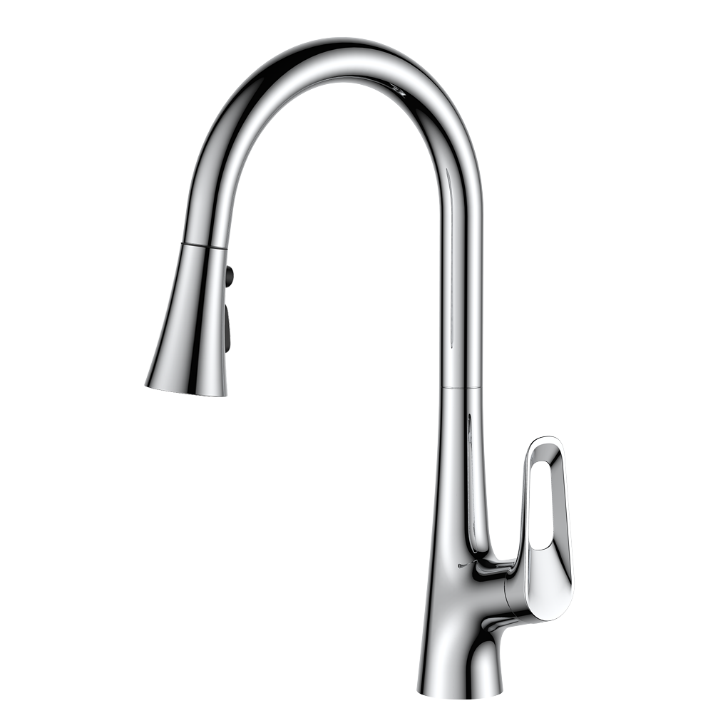 Mitigeur à levier unique extractible pour cuisine - coloris Chromé