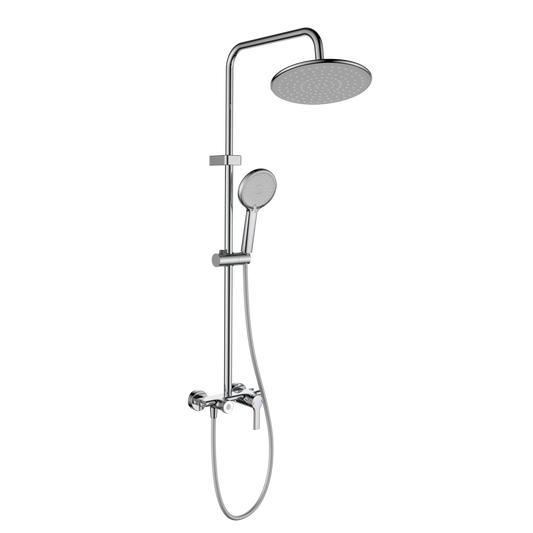 Colonne de douche monocommande avec pommeau Chromé